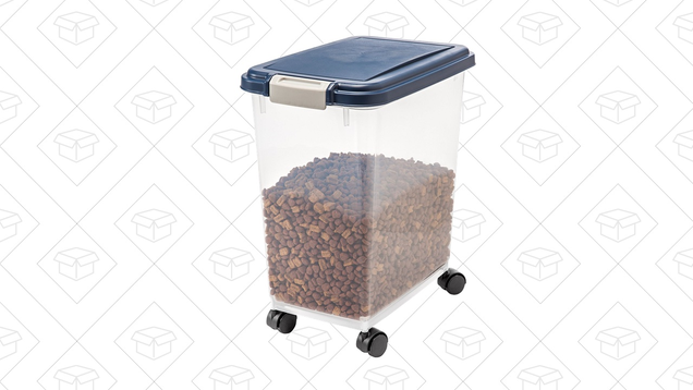 Iris Pet Food Container, 25-pound | $11 | AmazonIris Pet Food Container, 35-pound | $16 | AmazonIris Pet Food Container, 54-pound | $16 | Amazon